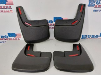 Front and Rear Mud Guards Flaps BLACK